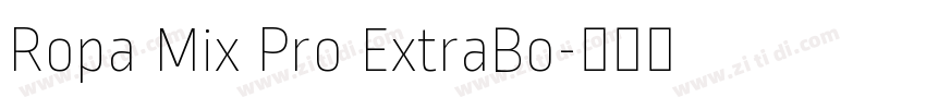 Ropa Mix Pro ExtraBo字体转换